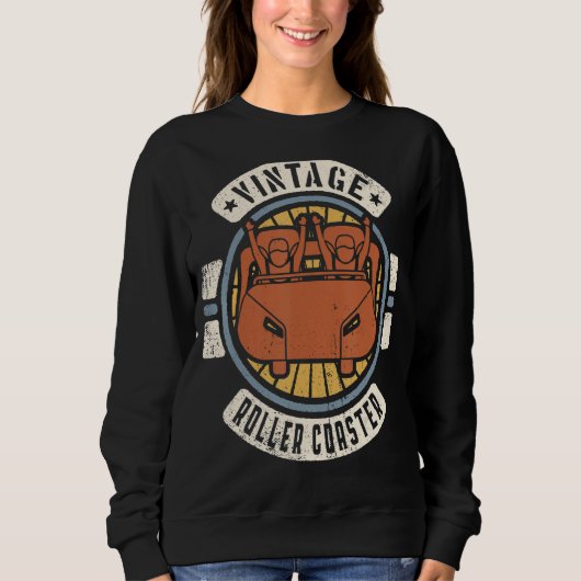 Roller Untersetzer Vintag Classic Retro 60er 70er Sweatshirt (Vorderseite)