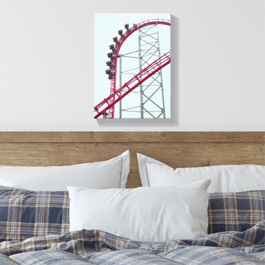 Roller Untersetzer X2 Sechs Flaggen Magic Mountain Leinwanddruck (Insitu (Schlafzimmer))