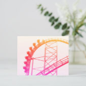 Roller Untersetzer X2 Sechs Flaggen Magic Mountain Postkarte (Stehend Vorderseite)