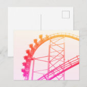 Roller Untersetzer X2 Sechs Flaggen Magic Mountain Postkarte (Vorne/Hinten)