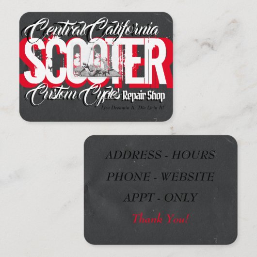 Roller Visitenkarte (Vorne/Hinten)