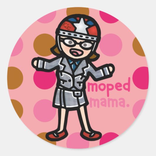 Rolleraufkleber. Runder Aufkleber (Vorderseite)