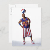 Rollerball auf Kopf Postkarte (Vorne/Hinten)