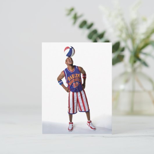 Rollerball auf Kopf Postkarte (Stehend Vorderseite)