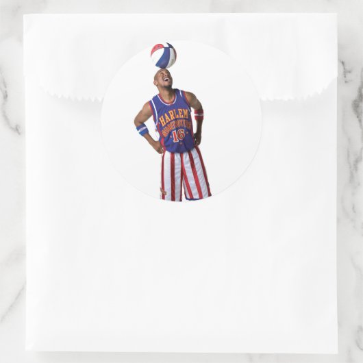 Rollerball auf Kopf Runder Aufkleber (Tasche)