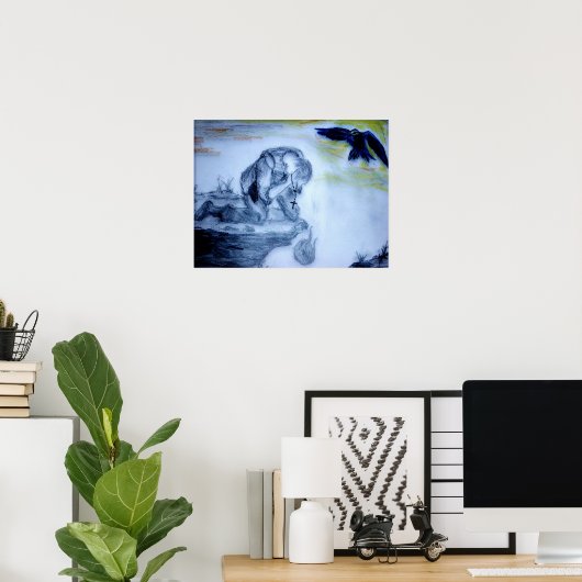 Rollerbird Poster (Heimbüro)