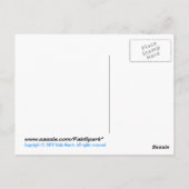 Rollerblade Fish lustige Skaten-Cartoons Postkarte (Rückseite)