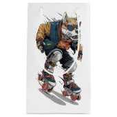 Rollerblade-Hund Kleine Geschenktüte (Vorderseite)