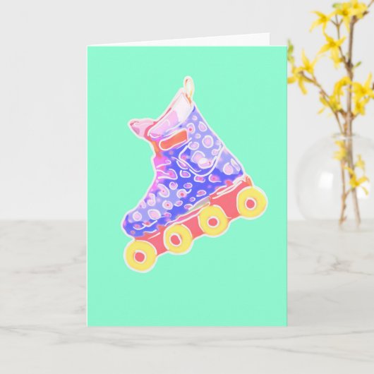 Rollerblade Karte (Gelbe Blume)