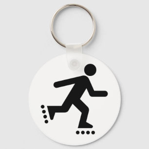 Rollerblade-Symbol Keychain Schlüsselanhänger