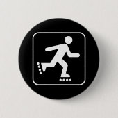 Rollerblade-Symbol-Knopf Button (Vorderseite)