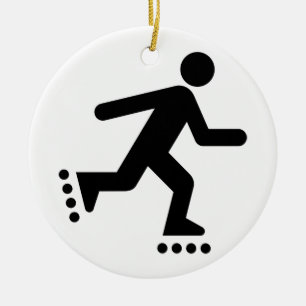 Rollerblade-Symbol-Verzierung Keramik Ornament