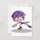 Rollerblader Einladungen (Vorderseite)