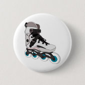 Rollerblades Rollerskate Inline Skate Art Button (Vorderseite)
