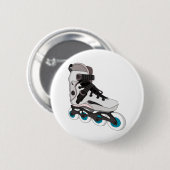 Rollerblades Rollerskate Inline Skate Art Button (Vorne & Hinten)