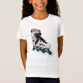 Rollerblades Rollerskate Inline Skate Art T-Shirt (Vorderseite)