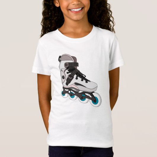 Rollerblades Rollerskate Inline Skate Art T-Shirt (Vorderseite)