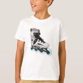 Rollerblades Rollerskate Inline Skate Art T-Shirt (Vorderseite)