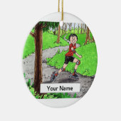 Rollerblading Keramik Ornament (Rechts)