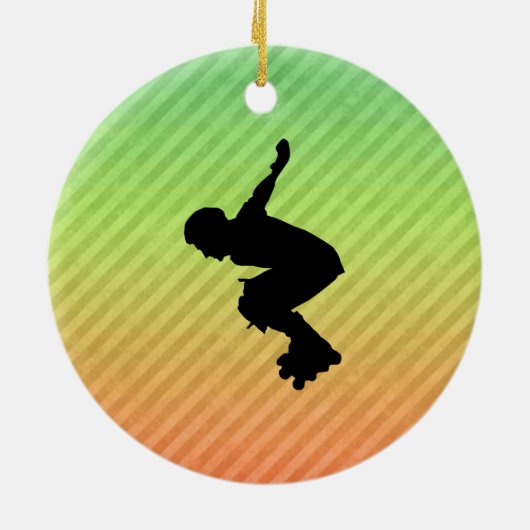 Rollerblading Keramikornament (Hinten)