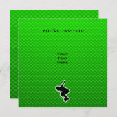 Rollerblading Polizist Einladung (Vorne/Hinten)