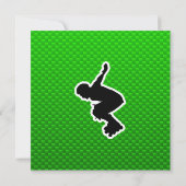 Rollerblading Polizist Einladung (Rückseite)