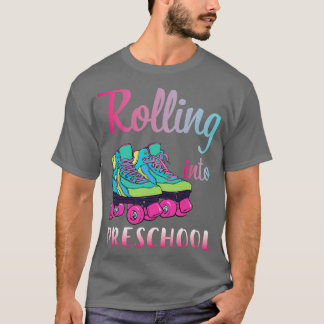 Rollerblading-Schüler rollen in den Vorschulwald T-Shirt