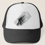 Rollerblading six times gradient truckerkappe (Vorderseite)