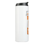 Rollerblase ist mein Medikament Thermosbecher (Nach links gedreht)