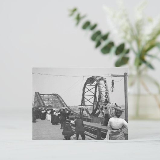 Rollercoaster, Atlantic City, 1901 Postkarte (Stehend Vorderseite)