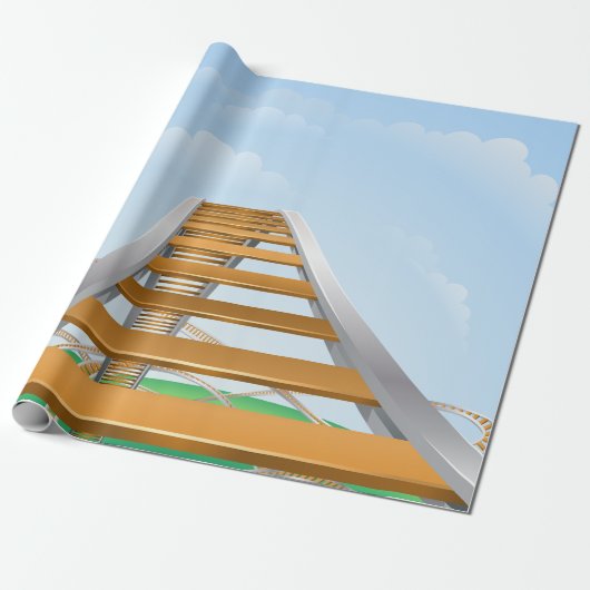 Rollercoaster Geschenkpapier (Ungerollt)