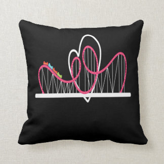 Rollercoaster Heart Amussionpark Kissen