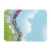 Rollercoaster Magnet (Horizontal)