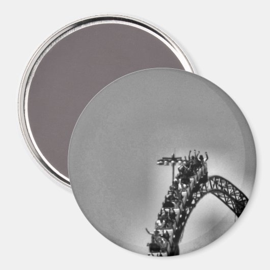 Rollercoaster Magnet (Vorderseite/Rückseite)