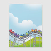 Rollercoaster Magnetkarte (Vorderseite)
