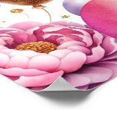 Rollercoaster Party Afroamerikanisches Begrüßungsz Poster (Ecke)