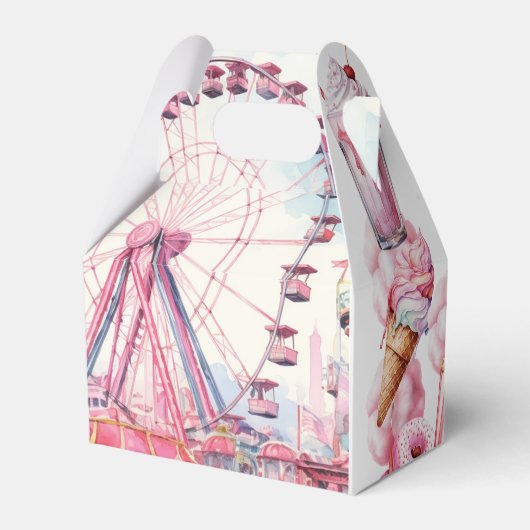 Rollercoaster Party Custom Fun and Colorful Geschenkschachtel (Rückseite)