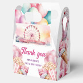 Rollercoaster Party Custom Fun and Colorful Geschenkschachtel (Geöffnet)