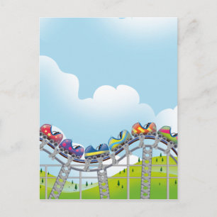 Rollercoaster Postkarte