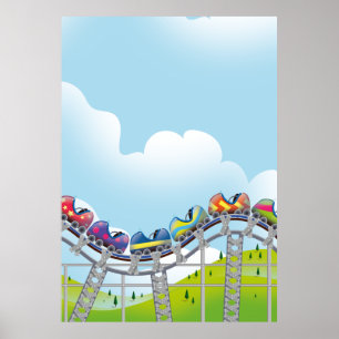 Rollercoaster ride poster
