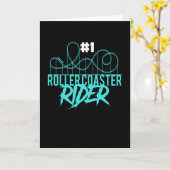 Rollercoaster Rider Rollercoaster Karte (Gelbe Blume)