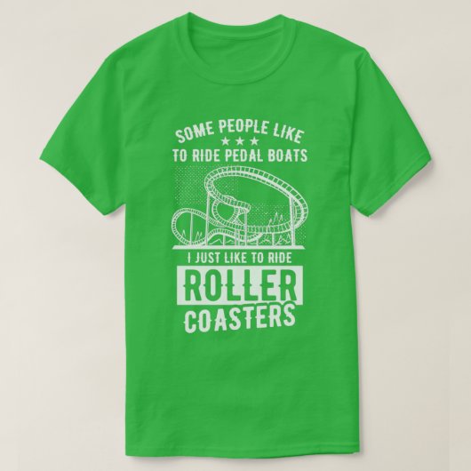 Rollercoaster Roller Untersetzer Themenpark Vergnü T-Shirt (Design vorne)