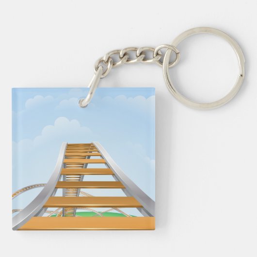 Rollercoaster Schlüsselanhänger (Rückseite)