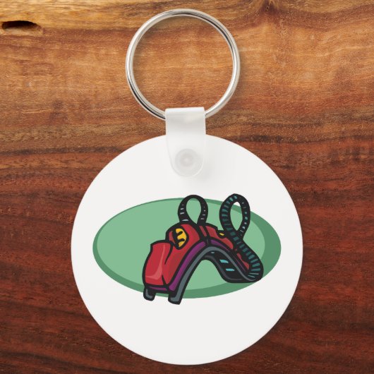 Rollercoaster Theme Park Ride Keychain Schlüsselanhänger (Vorderseite)