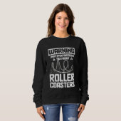 Rollercoaster Vergnügungspark Funny Roller Unterse Sweatshirt (Vorne ganz)
