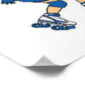 Rollerderby Girl - Mittel Poster (Ecke)