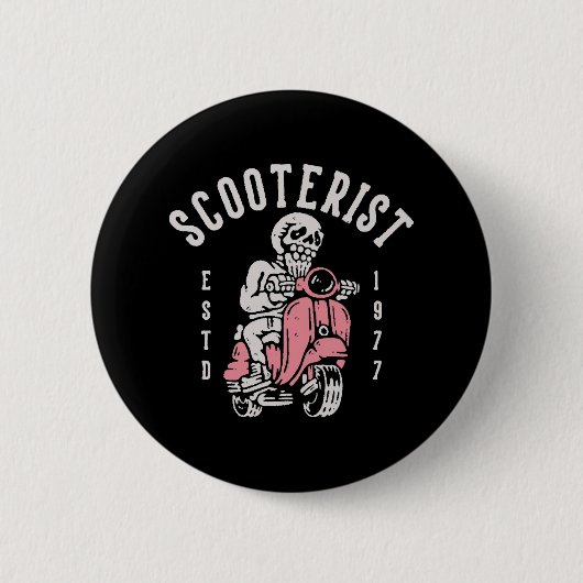 Rollerfahrer dein Slogan hier Button (Vorderseite)