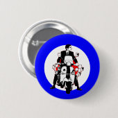 Rollerfahrer ins Ziel Button (Vorne & Hinten)