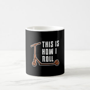 Rollerfahrer So rolle ich Stunt Vintage Kaffeetasse