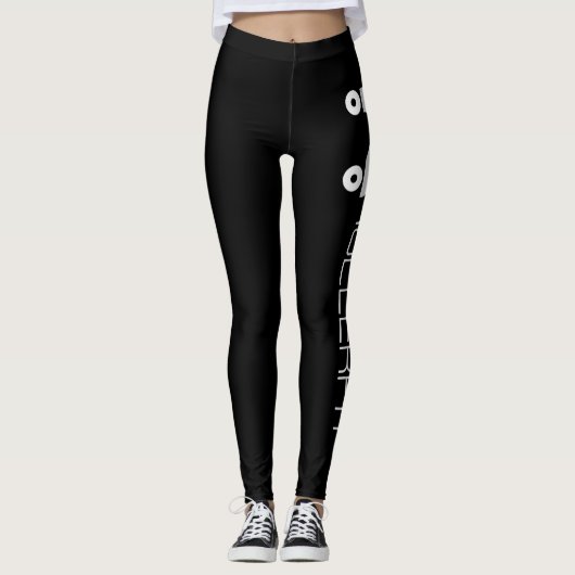 RollerFit - Schwarze Leggings (Vorderseite)